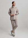 Modena Longline Sweatshirt- Taupe Marl