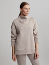 Modena Longline Sweatshirt- Taupe Marl