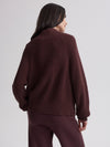 Tessa Knit Jacket- Deep Mahogany