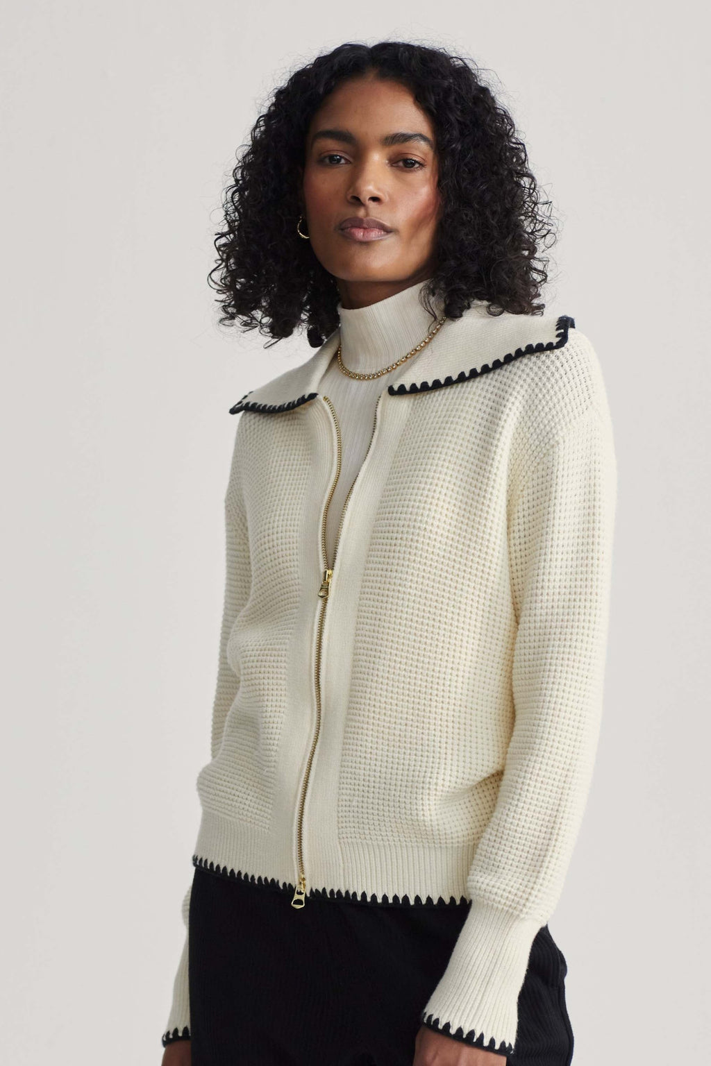 Sibley Soft Knit Jacket- Egret