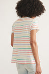 Swing Crew Tee- Rainbow Stripe