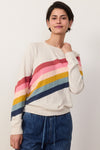 Icon Sweater- Oatmeal Rainbow