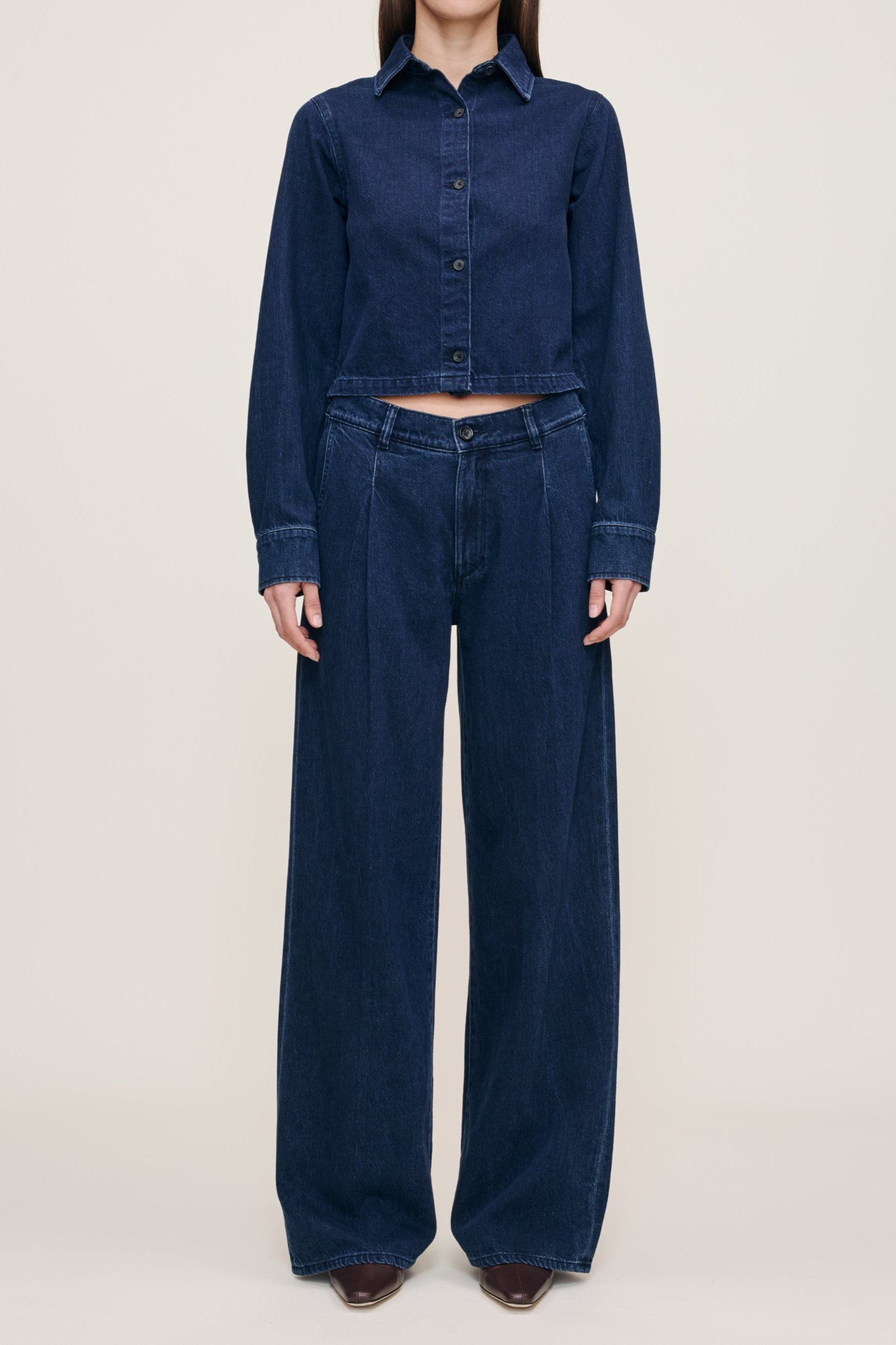 Isabel Low Rise Wide Leg- Rain Storm