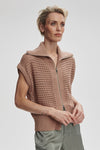 Liliana Knit Gilet- Chanterelle