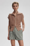 Liliana Knit Gilet- Chanterelle