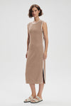 Dwight Tank Knit Dress- Light Taupe