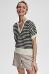 Dora Knit Top- Egret