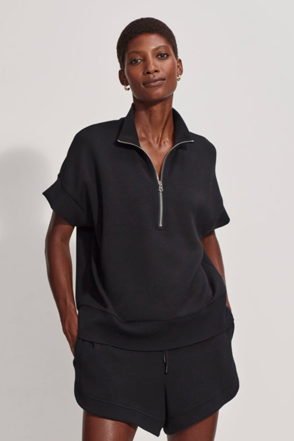 Ritchie Short Sleeve Sweatshirt- Black