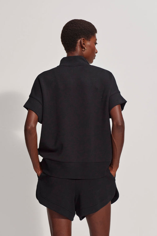 Ritchie Short Sleeve Sweatshirt- Black