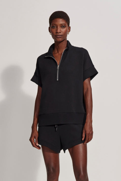 Ritchie Short Sleeve Sweatshirt- Black