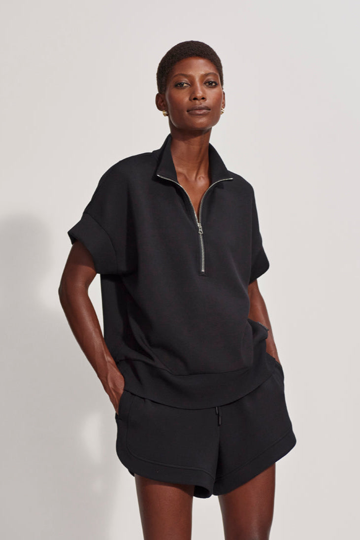 Ritchie Short Sleeve Sweatshirt- Black