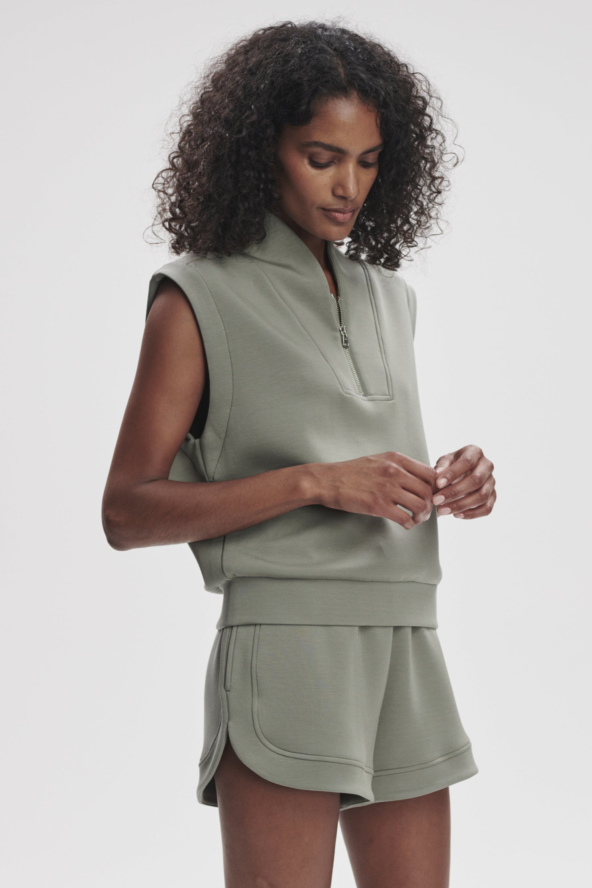 Loretta Half Zip- Shadow