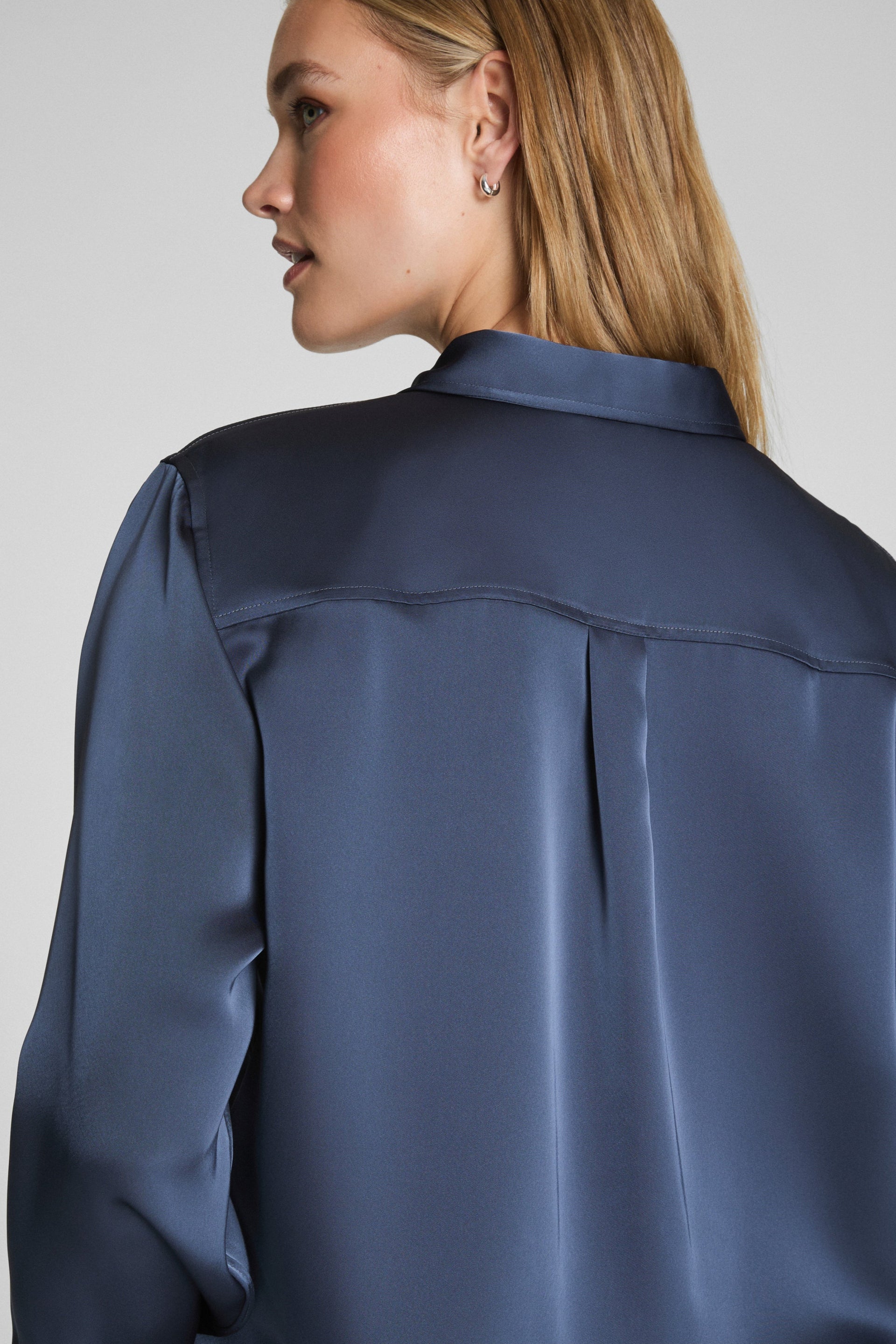 Better Than Silk Button-Down- Earth Stone