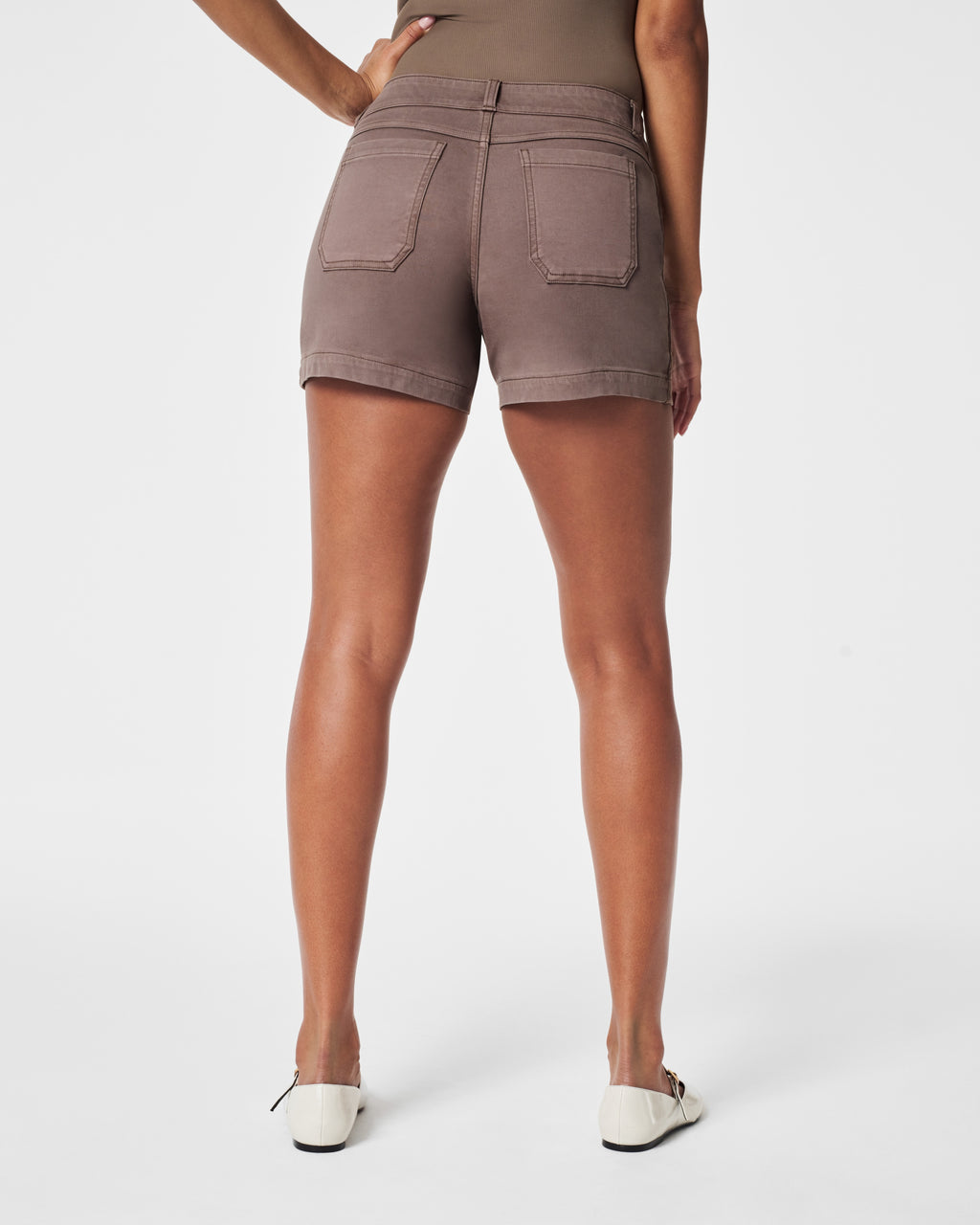 Stretch Twill Shorts 4"- Smoke