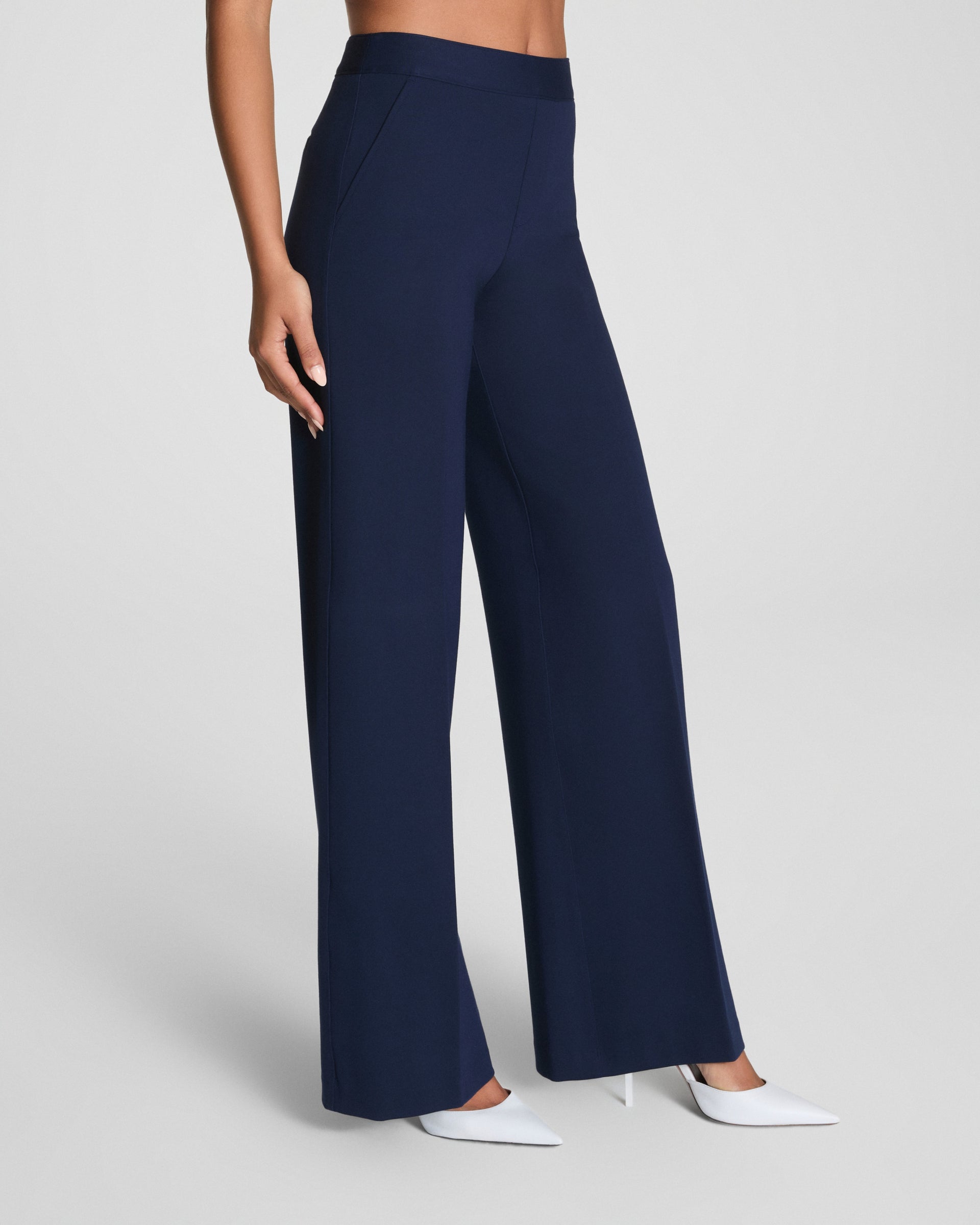 Perfect Ponte Wide Leg-Timeless Navy
