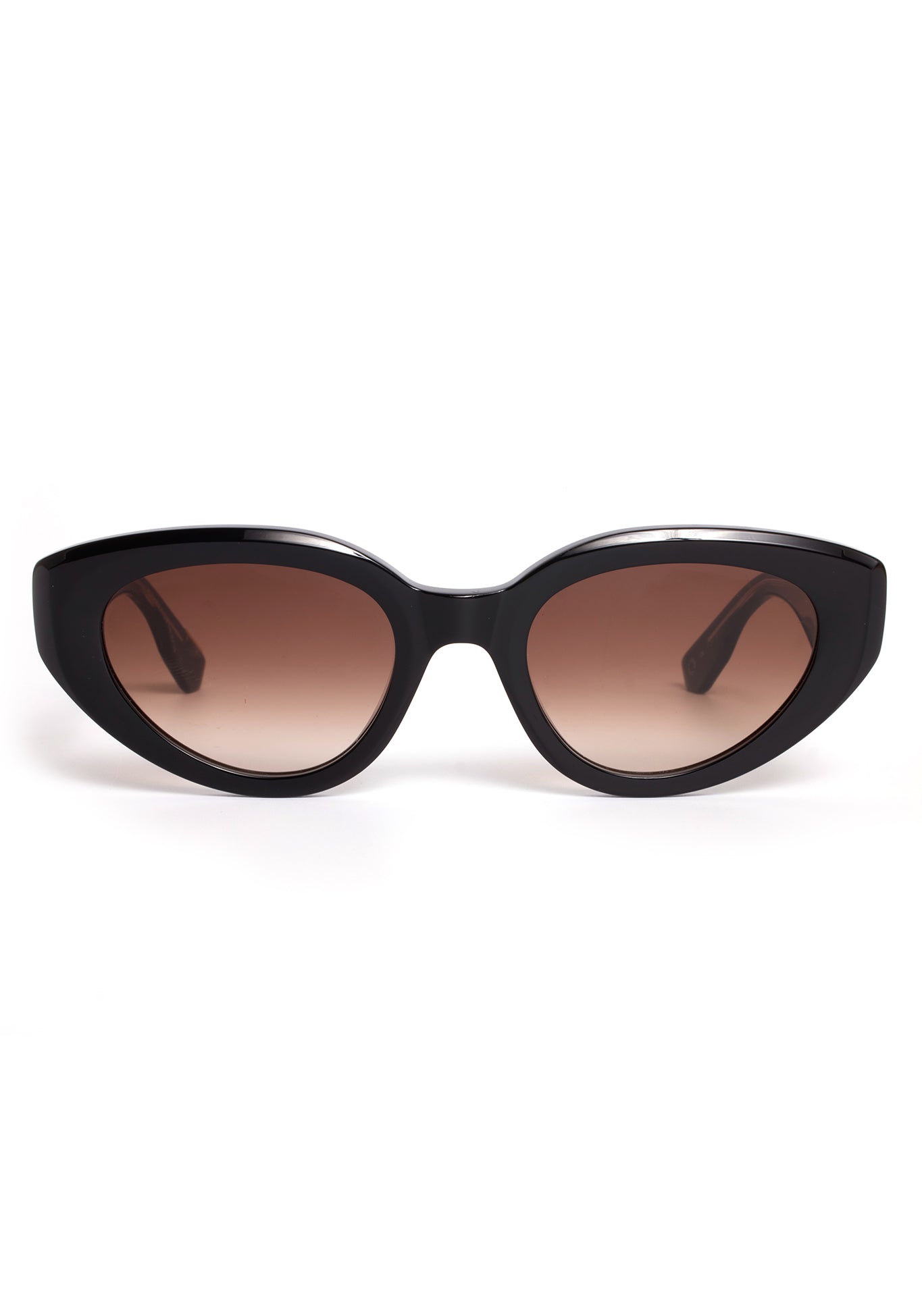 Irene Sunglasses- Black + Black and Crystal