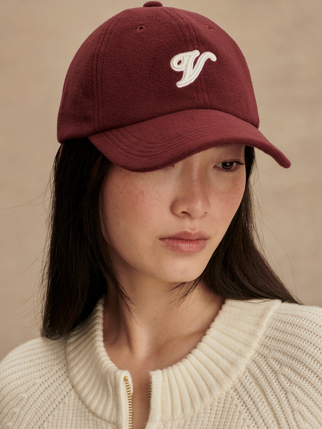 Raina Fleece Cap- New Maroon