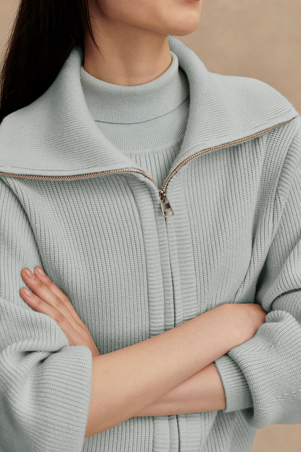 Enrico Knit Jacket- Winter Sky