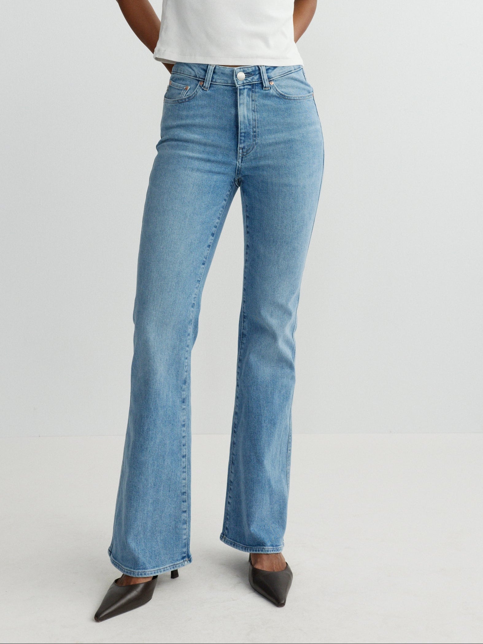 Claira Straight Leg Bootcut Jean-Olympic