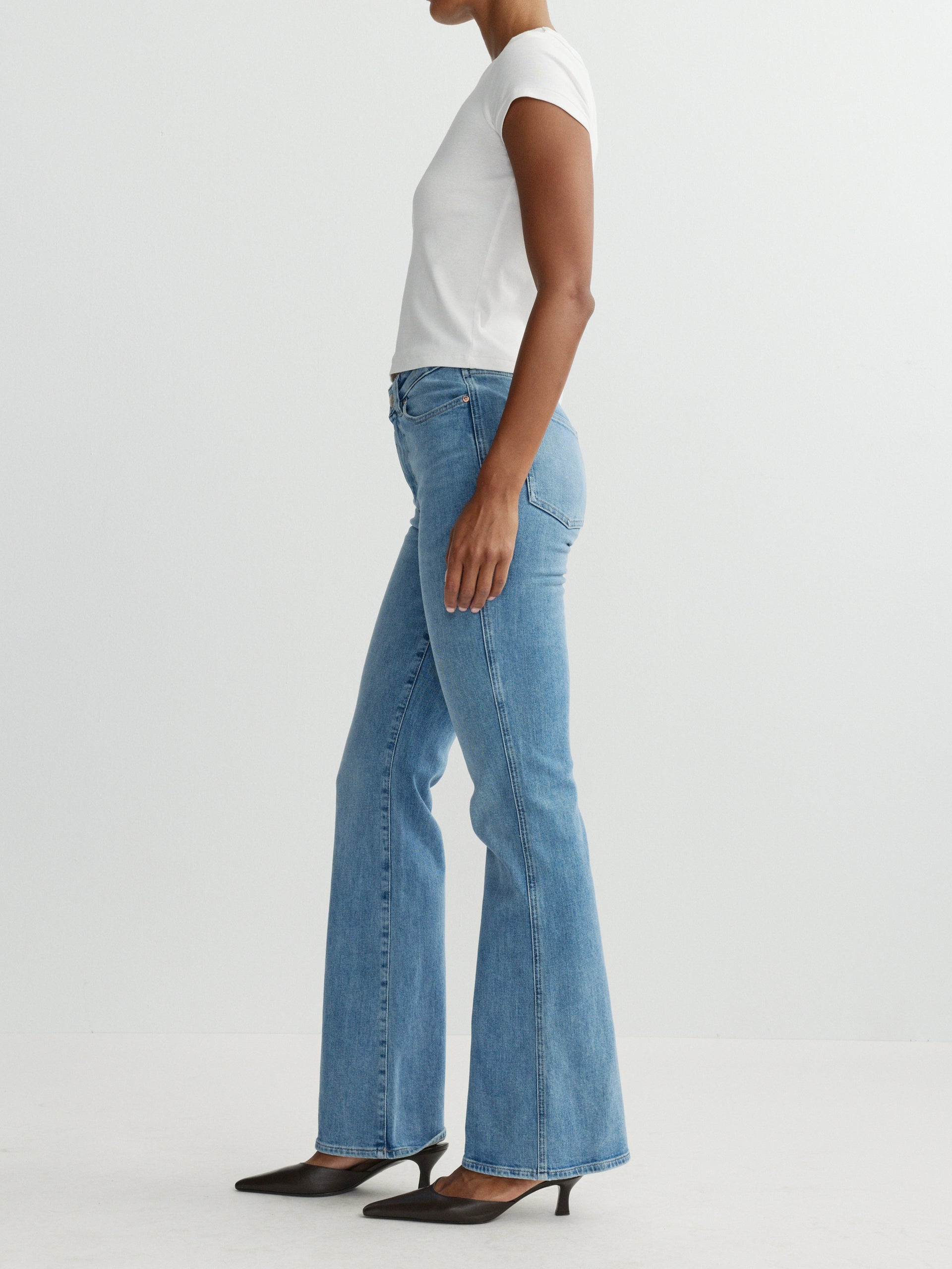 Claira Straight Leg Bootcut Jean-Olympic