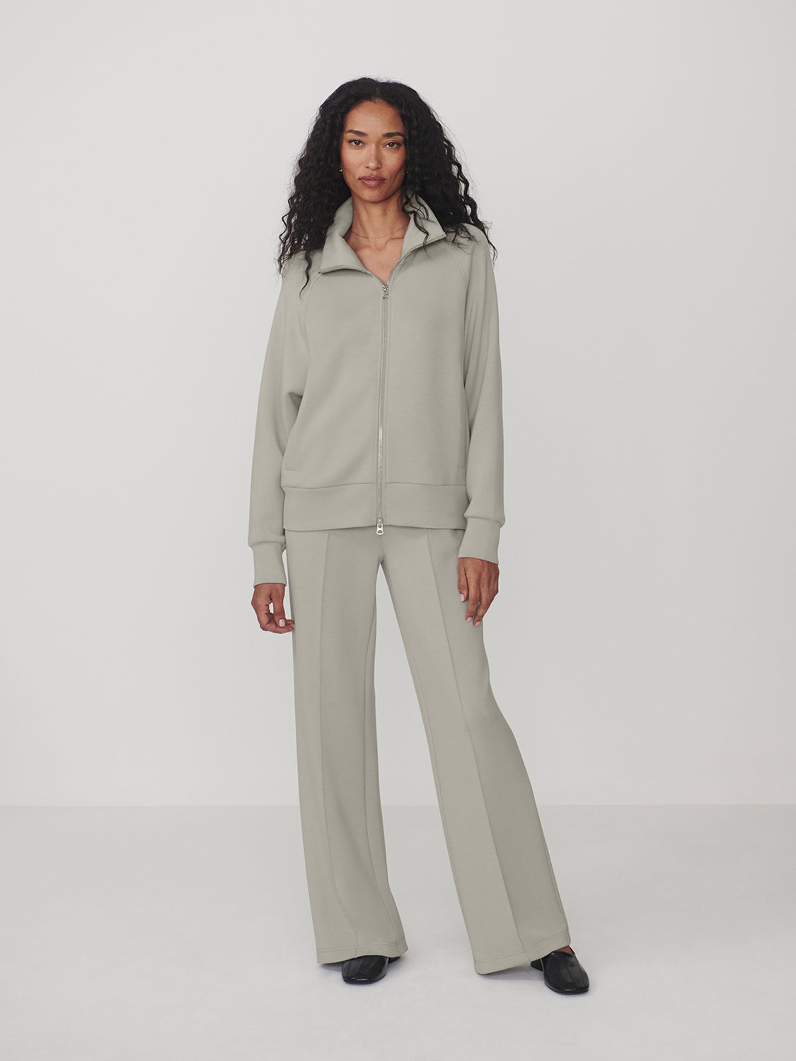 The Wide Leg Pant 30- Blue Clay