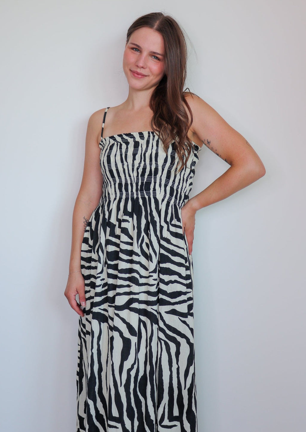 Bianca Animal Print Maxi Dress- Malibu Safari