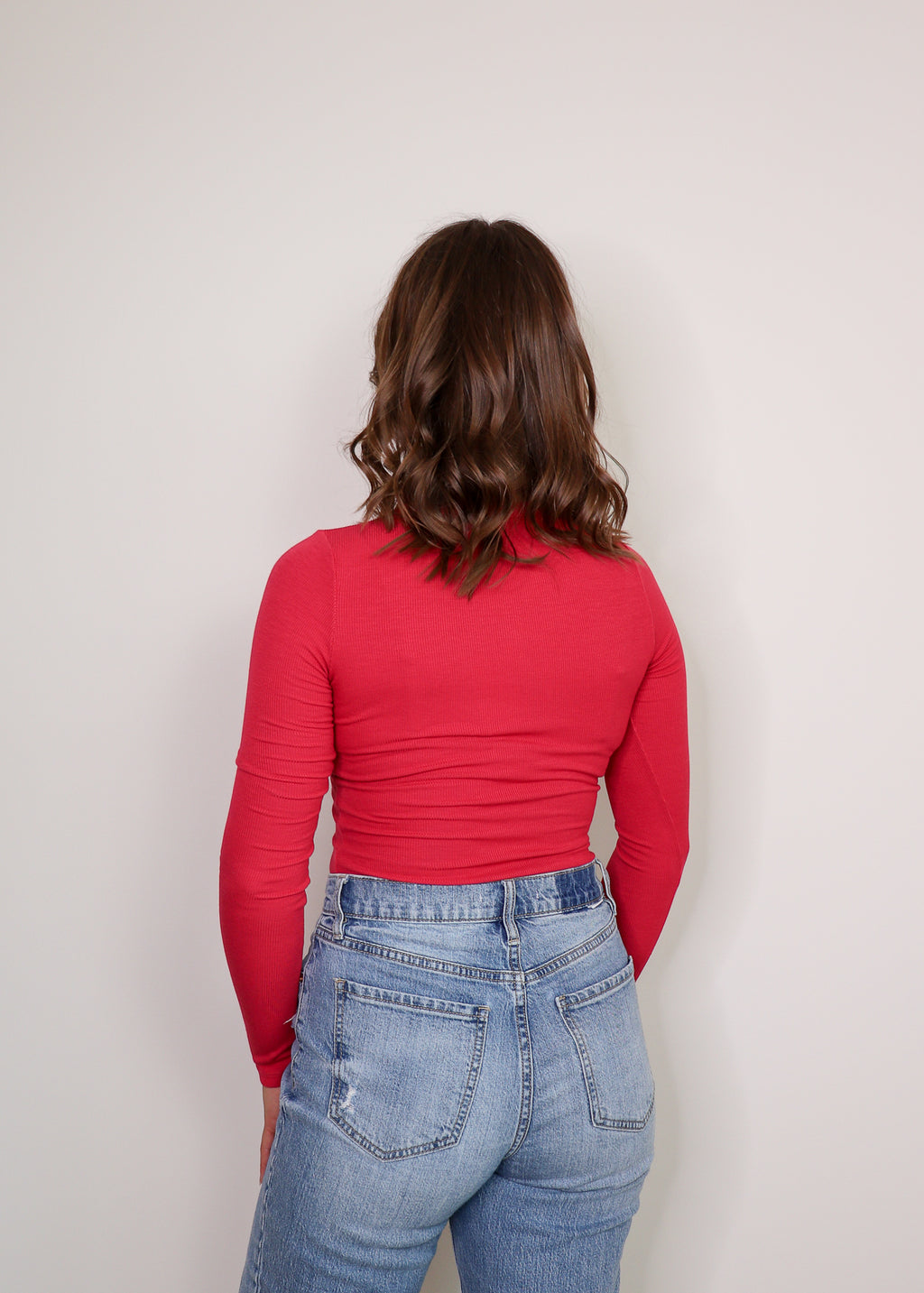 Dion Bodysuit—Vermillion Red