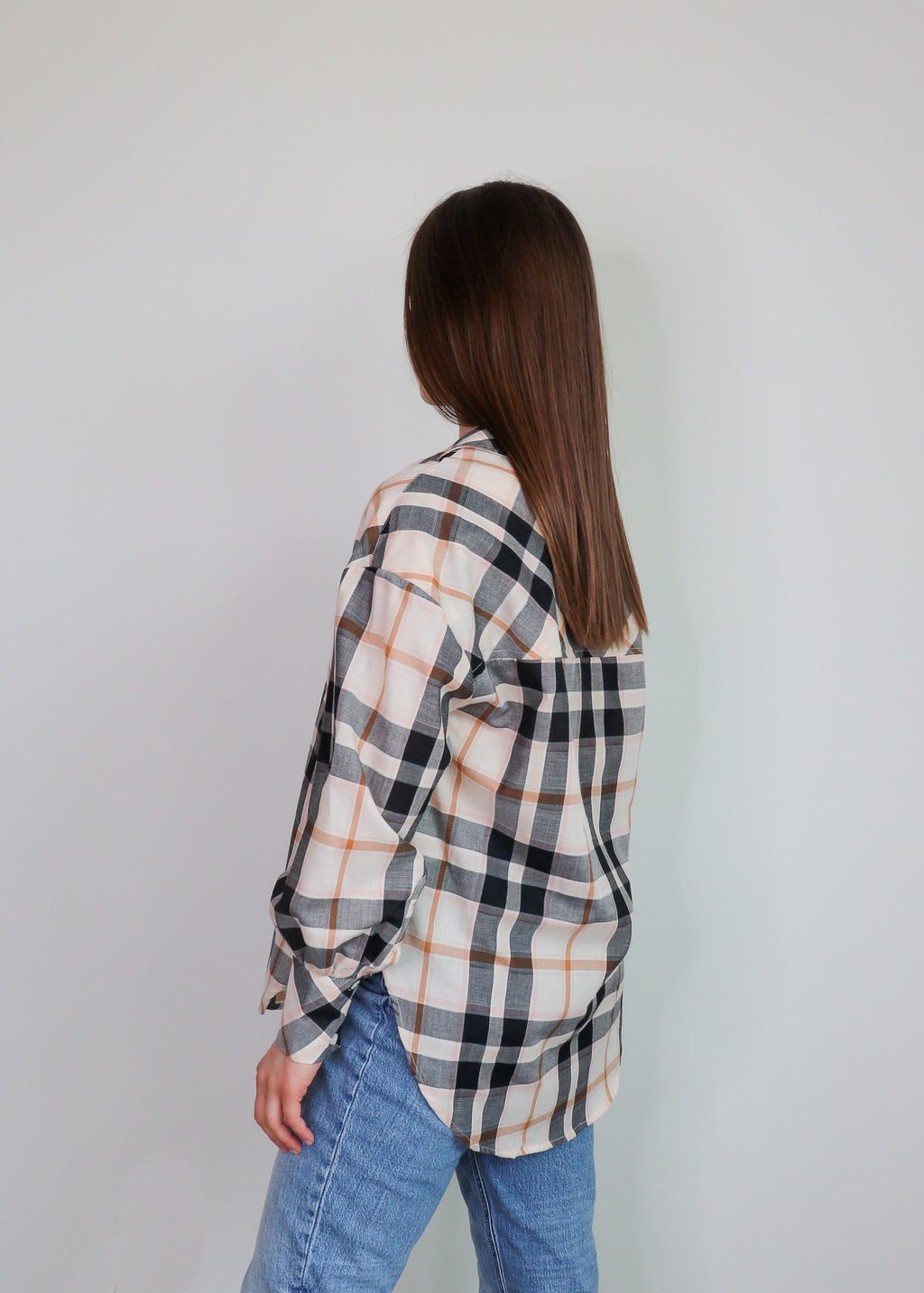 Plaid Relaxed Fit Tunic **FINAL SALE**