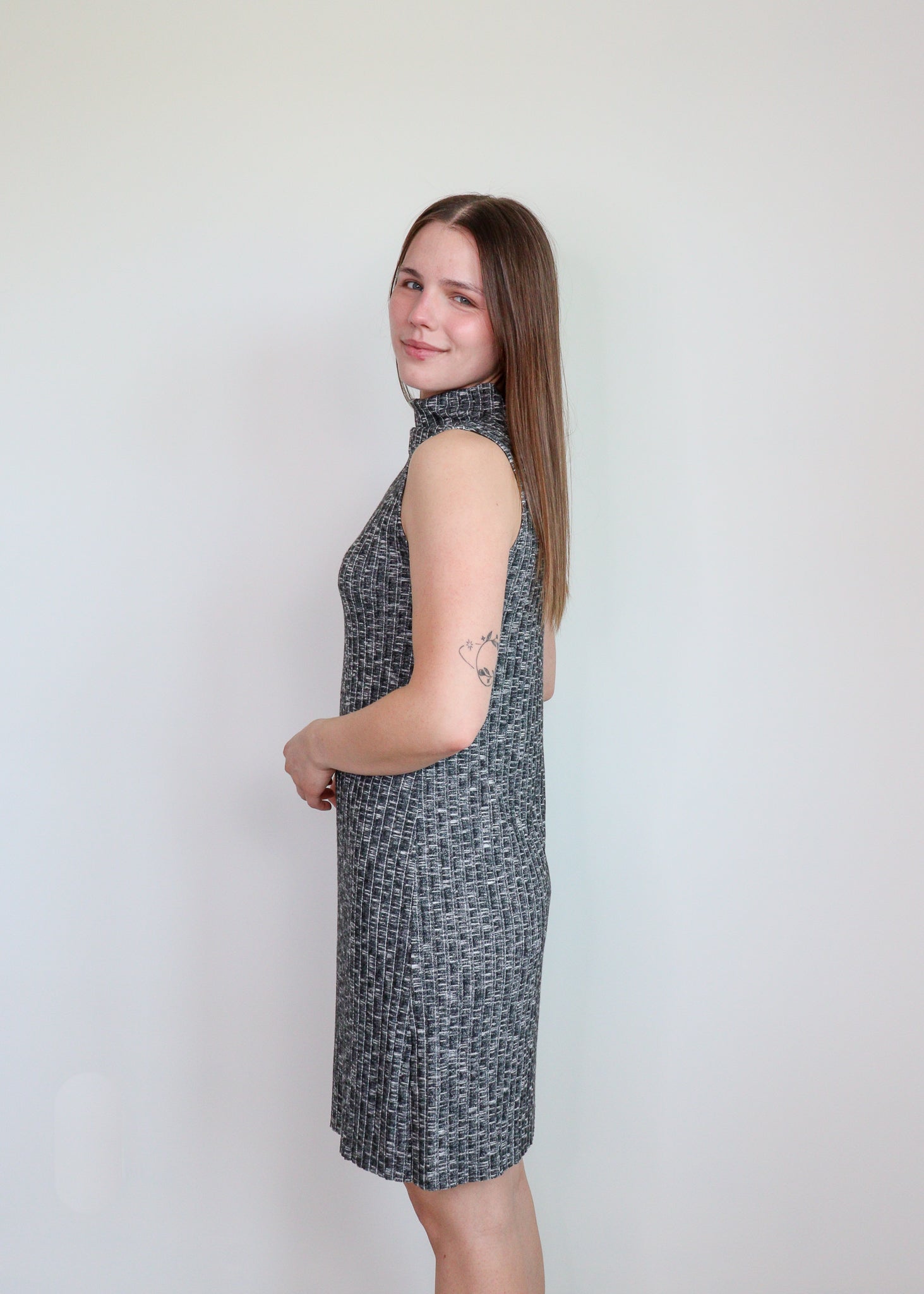 Emmy Dress—Black Marl**Final sale**