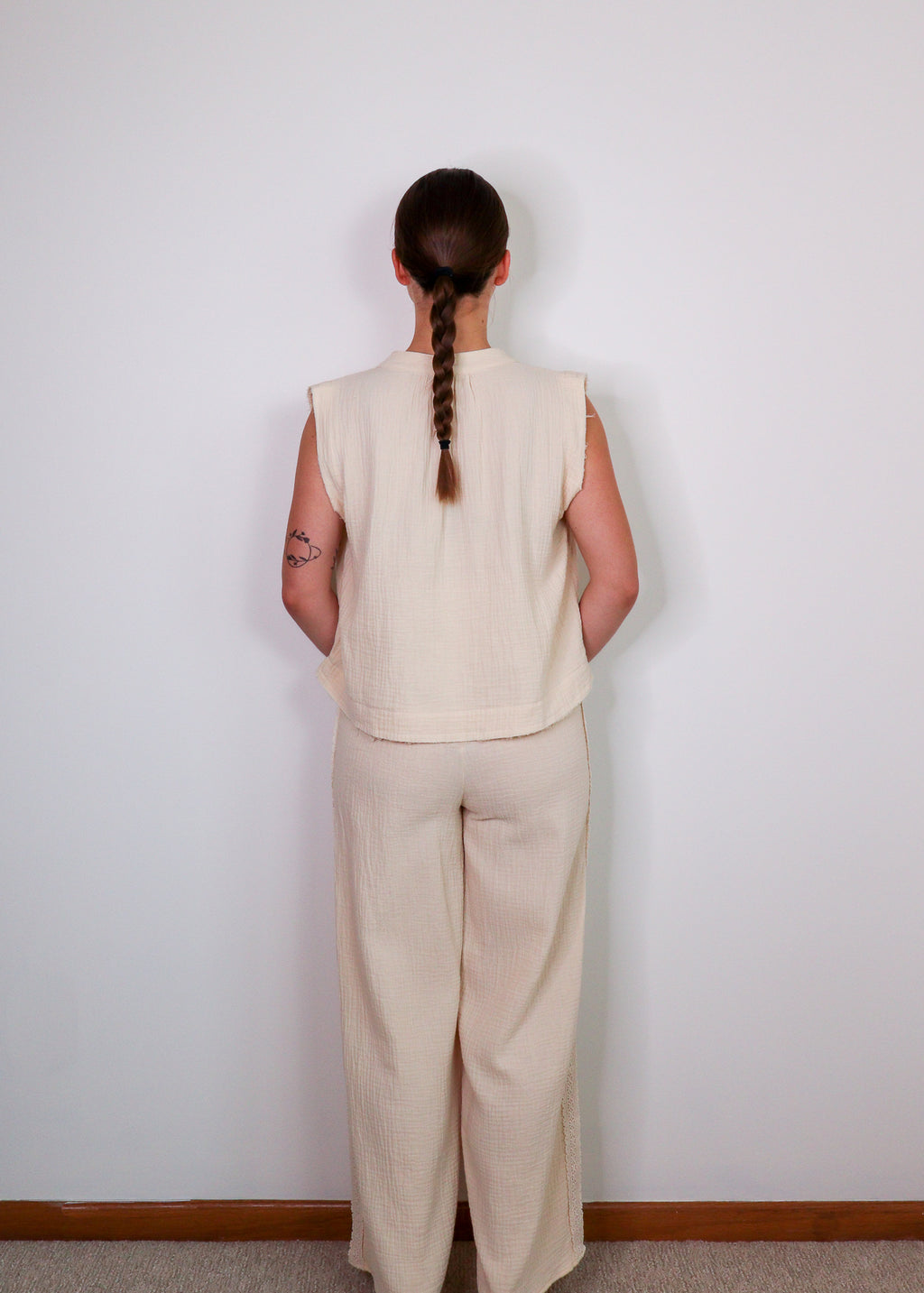 Mila Wide Leg Pant—Dune *FINAL SALE*