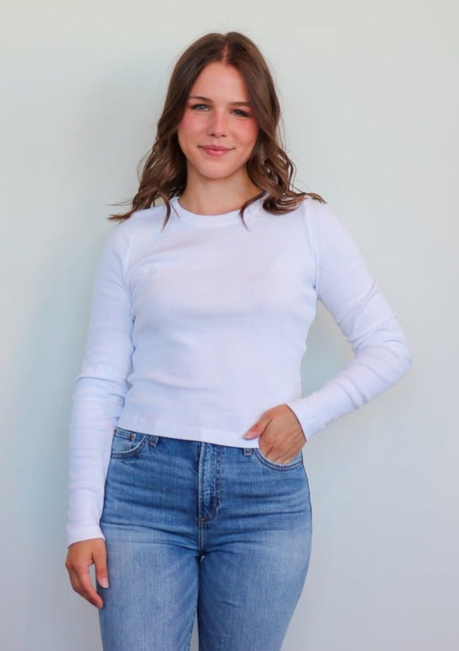 Orion Crop Tee—White