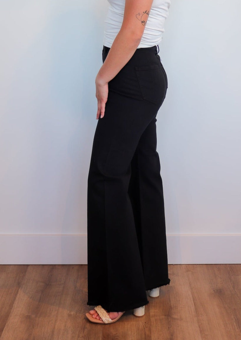 Penny High-Rise Wide Leg—Black