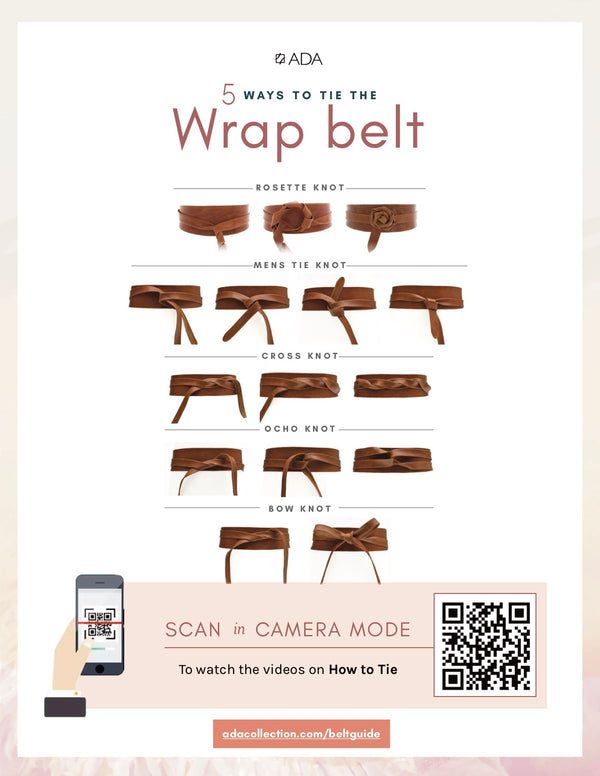 Wrap Belt- Chocolate Tortoise