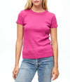 Lexy Crew Neck T-Shirt- Fuchsia