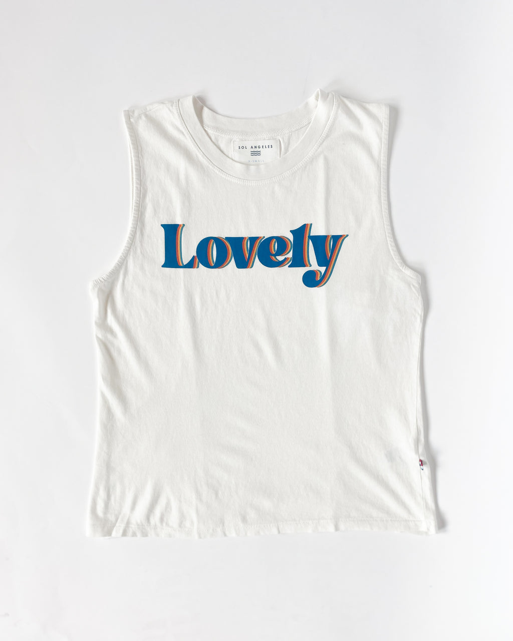 "Lovely" Cotton Muscle Tank