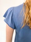 Dena Cotton Flutter Sleeve T-Shirt Dress