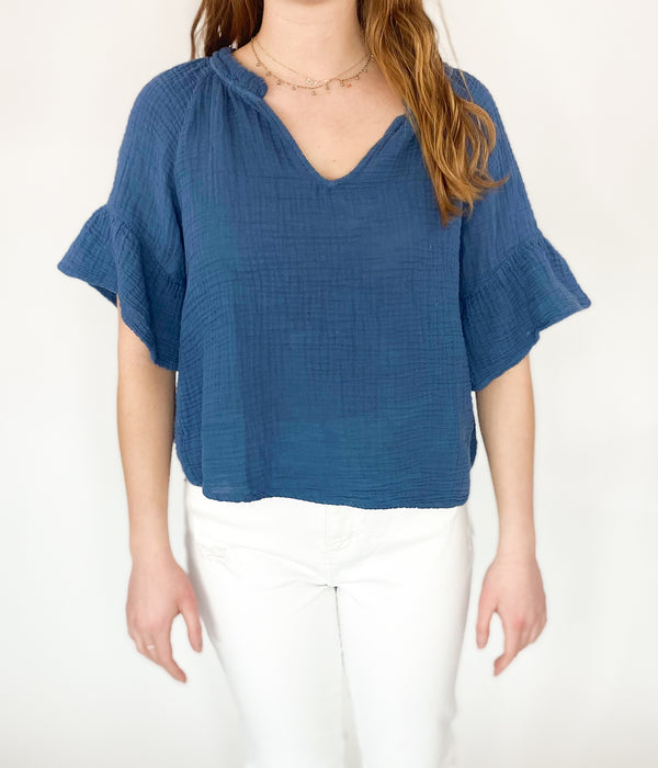 Savanah Double Gauze Top *FINAL SALE*