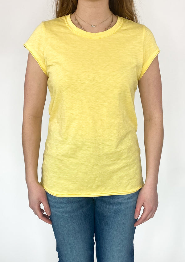 Trudy Tee-Crew Neck T-Shirt- Yellow