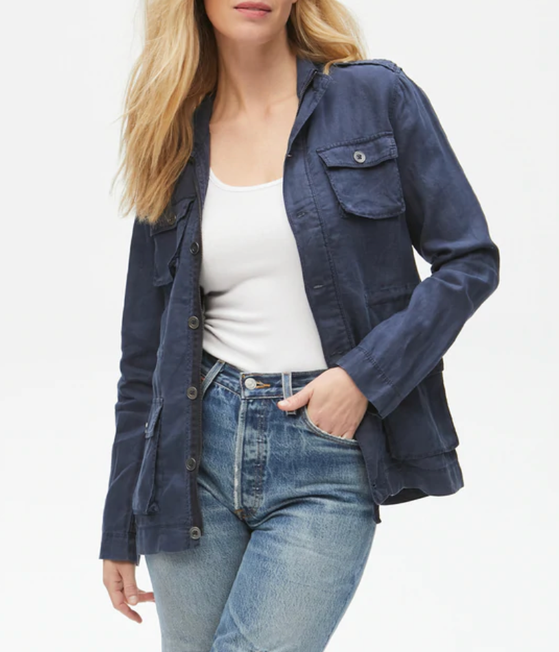 Frankie Linen Anorak Jacket