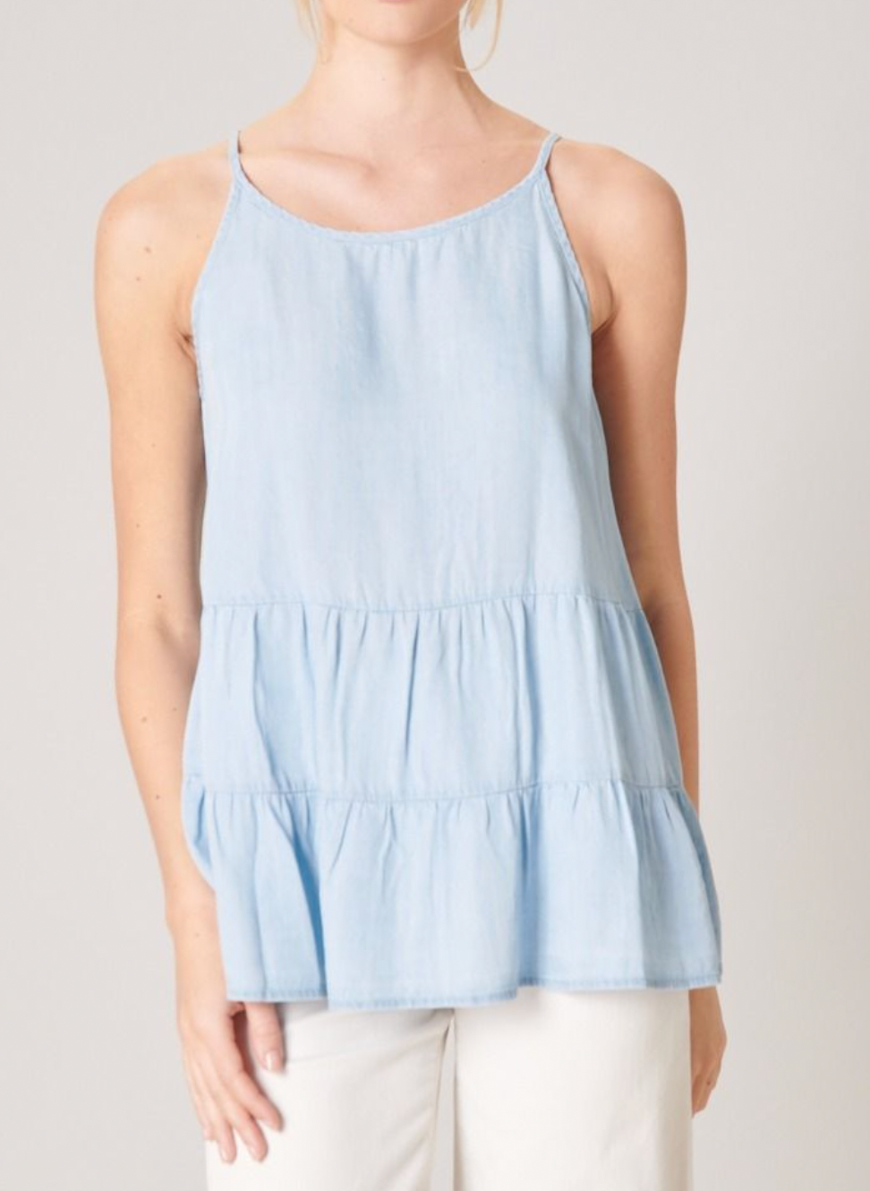 Cannes Chambray Swing Tank