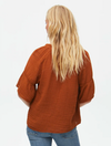 Savanah Double Gauze Top- Rust *FINAL SALE*