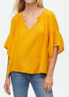 Savanah Double Gauze Top- Marigold  *FINAL SALE*