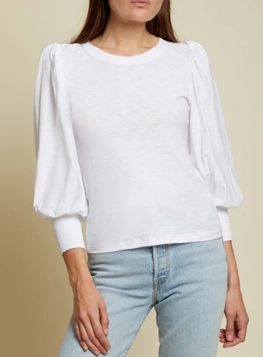 Loren 3/4 Sleeve Tee- Cream **FINAL SALE**