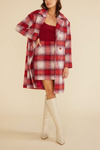 Sofie Double Breasted Plaid Coat