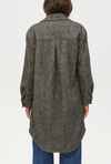 Gwen Longline Shirt Jacket- Charcoal Grey