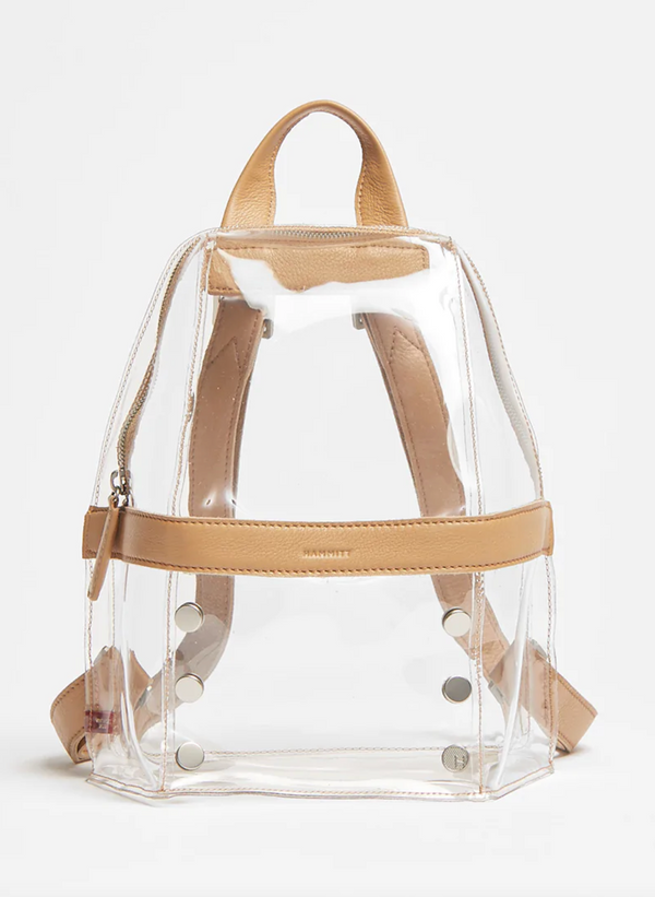 Hunter Medium Clear Backpack- Tan