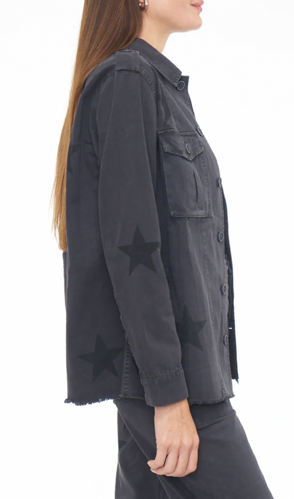 Camilo Black Star Print Jacket