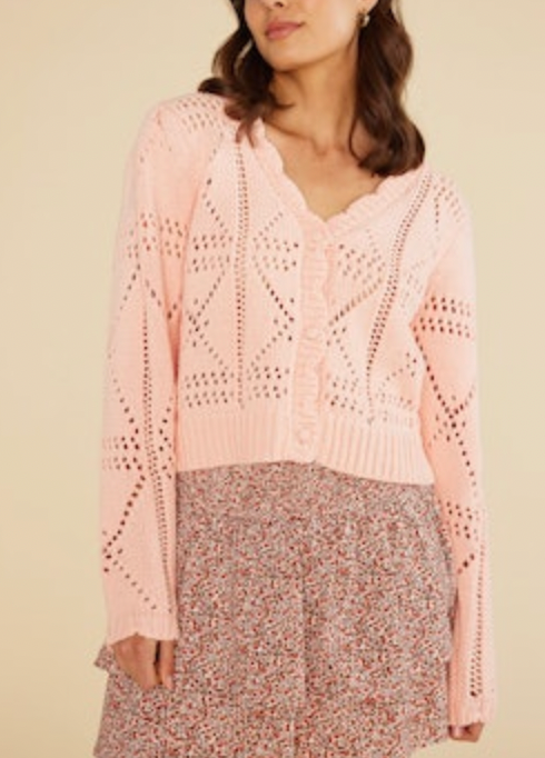 Cara Cardigan- Light Pink**FINAL SALE**