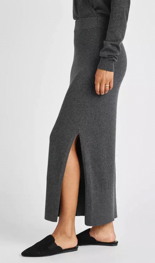 Dana Charcoal Grey Sweater Skirt