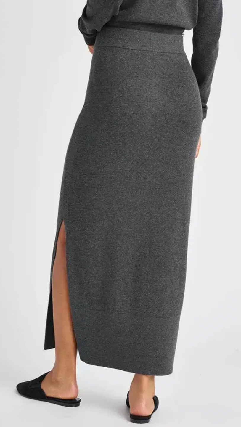 Dana Charcoal Grey Sweater Skirt**FINAL SALE**